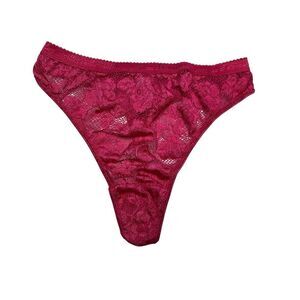 Nwot Gilligan O Malley Lace Thong Womens Panties Sexy Size 6 Intimates Hot Pink